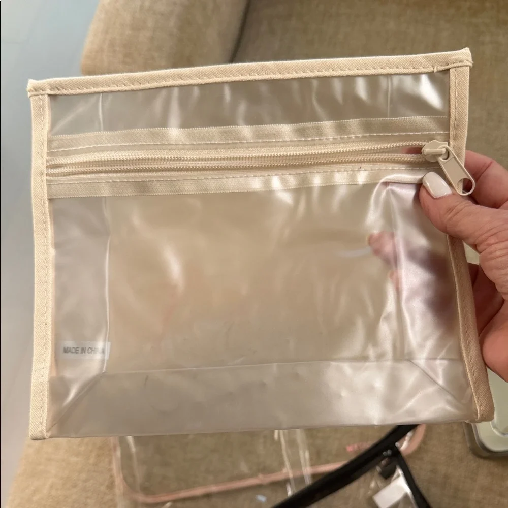 Assorted Clear Organizer Pouches